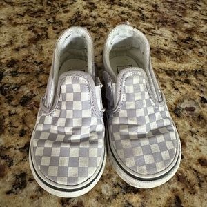 Toddler Purple Checker Vans